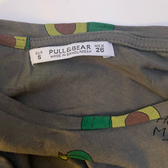 Pull&bear short sleeve avocado T-shirt - Picture 2 of 3